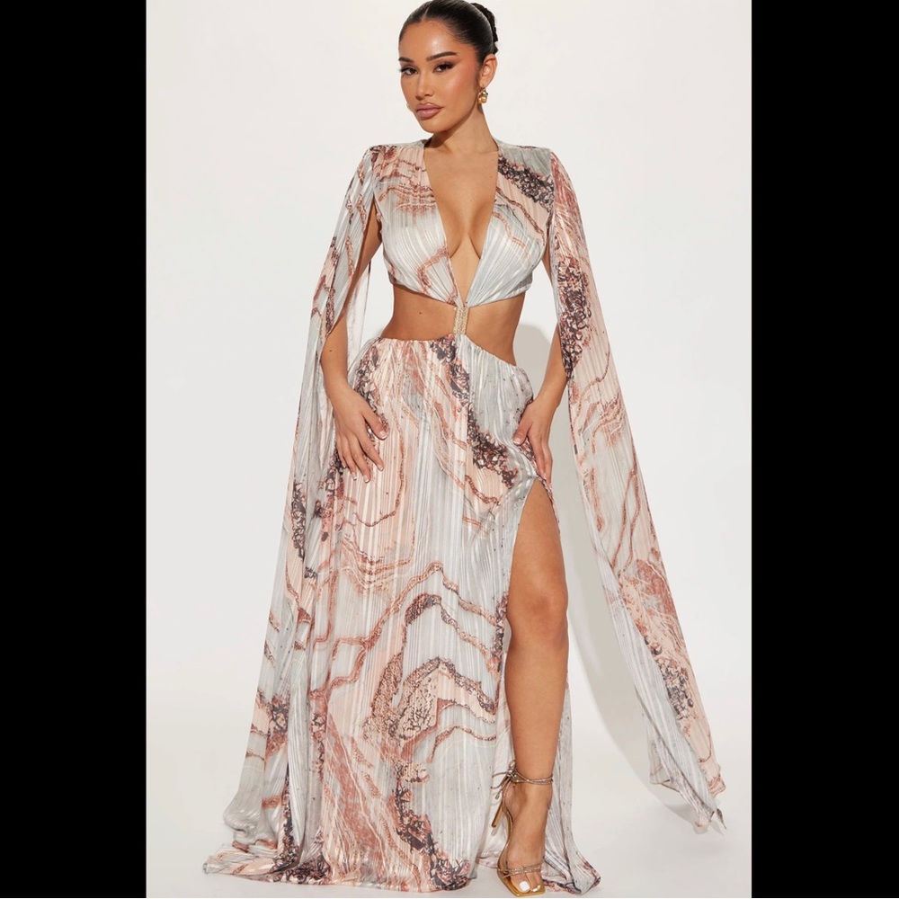 Only Elegance Maxi Dress - Grey/combo